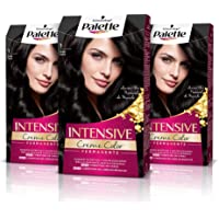 Los mejores  - Palette Intense Cream Coloration Intensive Coloración del Cabello 1 Negro - Pack de 3